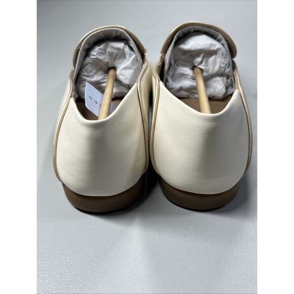 Aerosoles Bay Pipe Trim Cream Leather Loafers Women’s Flats Size 9M NWB - Picture 4 of 10